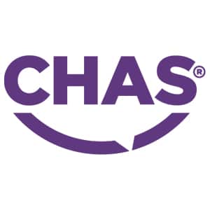 RDS doors partner CHAS logo