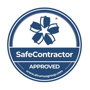 RDS doors partner SAFECONTRACTOR logo