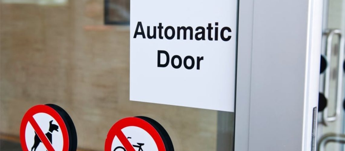 automatic door installation