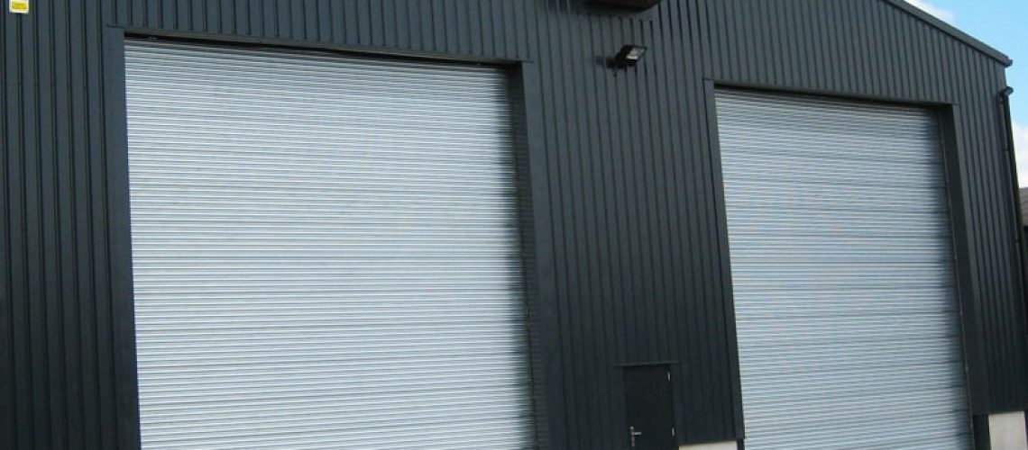 industrial door with roller shutters