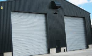 industrial door with roller shutters